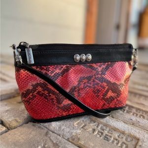 Brighton Red Snakeskin Crossbody •181